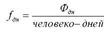 средняя дневная заработная плата